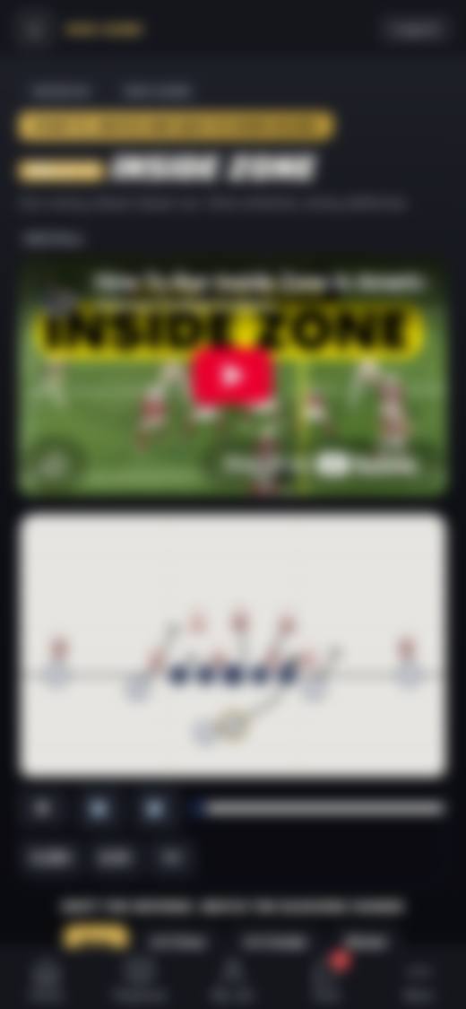 Blurred app interface